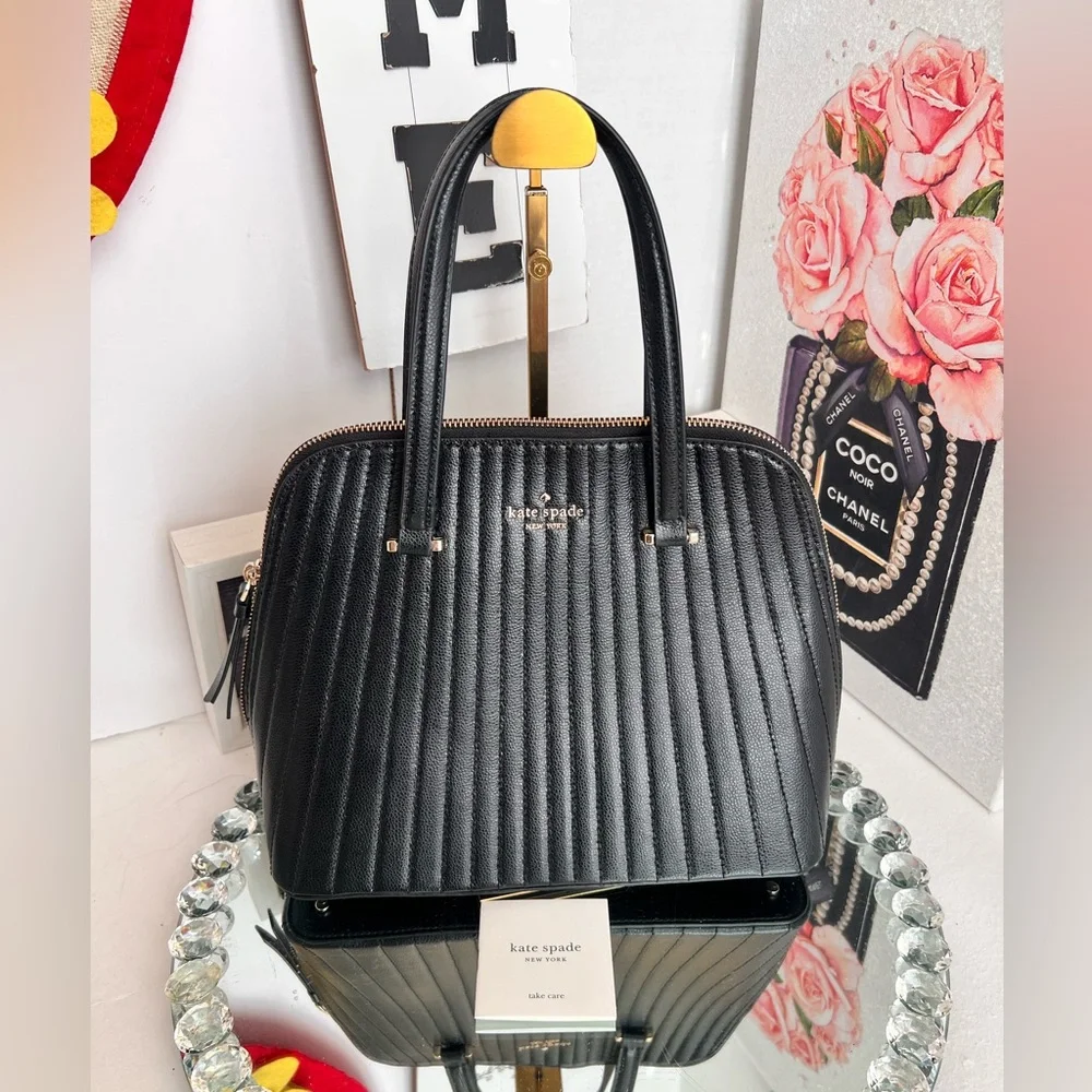 Kate Spade NWOT Quilted Dome Satchel handbag